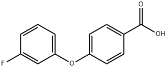 4-(3-fluorophenoxy)benzoic acid Structure