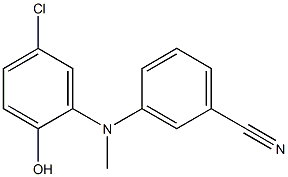 3-{[(5-chloro-2-hydroxyphenyl)methyl]amino}benzonitrile Structure