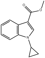 methyl 1-cyclopropyl-1H-indole-3-carboxylate Struktur