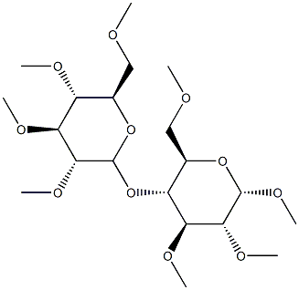 4-O-(2-O,3-O,4-O,6-O-Tetramethyl-β-D-glucopyranosyl)-1-O,2-O,3-O,6-O-tetramethyl-β-D-glucopyranose|