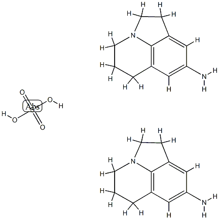 1,2,5,6-四氢-4H-吡咯并[3,2,1-IJ]喹啉-8-胺硫酸盐 结构式