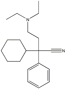 α-[2-(Diethylamino)ethyl]-α-phenylcyclohexaneacetonitrile Struktur