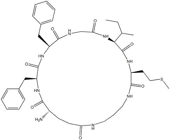 substance P, cyclo(H-Glu-Phe-Phe-Gly-Leu-Met-NH(CH2)3-NH-)|