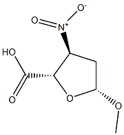 beta-D-erythro-Pentofuranosiduronic acid, methyl 2,3-dideoxy-3-nitro- (9CI),102342-35-8,结构式