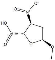 alpha-D-erythro-Pentofuranosiduronicacid,methyl2,3-dideoxy-3-nitro-(9CI) 化学構造式