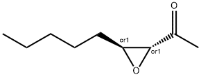 Ethanone, 1-[(2R,3S)-3-pentyloxiranyl]-, rel- (9CI) Structure