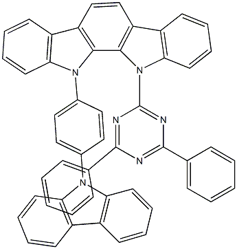 11-[4-(9H-carbazol-9-yl)phenyl]-12-(4,6-diphenyl-1,3,5-triazin-2-yl)-11,12-dihydro Structure