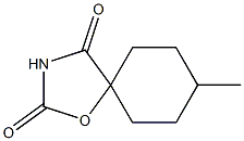 1-Oxa-3-azaspiro[4.5]decane-2,4-dione,8-methyl-(6CI) Structure