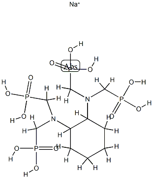 [环己烷-1,2-二基双[腈(亚甲基)]]四膦酸钠盐 ALBRITE CIXN, 102506-09-2, 结构式