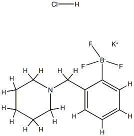 Potassium trifluoro(2-(piperidin-1-ylmethyl)phenyl)borate hydrochloride, 1025113-82-9, 结构式