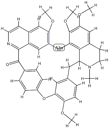 oxofangchirine Struktur