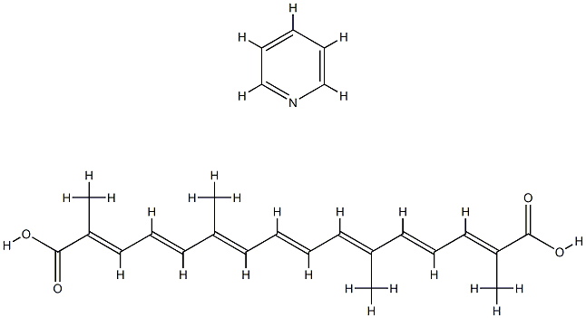 crocetin, pyridine salt Structure