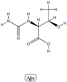 N-CARBAMYL-DL-THREONINE POTASSIUM CRYSTA LLINE 结构式