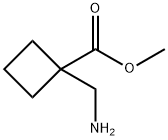 1-(Aminomethyl)cyclobutanecarboxylic acid methyl ester Structure