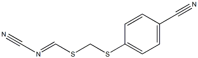 (4-Cyanophenyl) methyl cyanocarbonimidodithioate 化学構造式