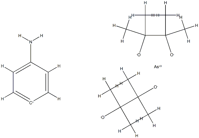 octamethyl-2,2,3,3,7,7,8,8-arsa-5-anilino-5-spiro-(4,4)-nonane Structure