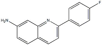 2-(4-Fluoro-phenyl)-quinolin-7-ylamine Struktur