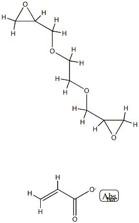 2-Propenoic acid, sodium salt, polymer with 2,2'-[1,2-ethanediylbis(oxymethylene)]bis[oxirane] 结构式