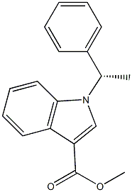 methyl 1-((S)-1-phenylethyl)-1H-indole-3-carboxylate Structure