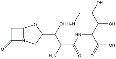 Pentonic acid,5-amino-2-[[(2S)-2-amino-3-hydroxy-1-oxo-3-(7-oxo-4-oxa-1-azabicyclo[3.2.0]hept-3-yl)propyl]amino]-2,5-dideoxy-|棒霉素 B