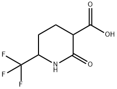 2-OXO-6-(TRIFLUOROMETHYL)PIPERIDINE-3-CARBOXYLIC ACID Structure