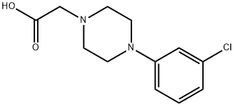 2-[4-(3-chlorophenyl)piperazin-1-yl]acetic acid Structure