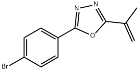 2-(4-Bromophenyl)-5-(prop-1-en-2-yl)-1,3,4-oxadiazole Structure