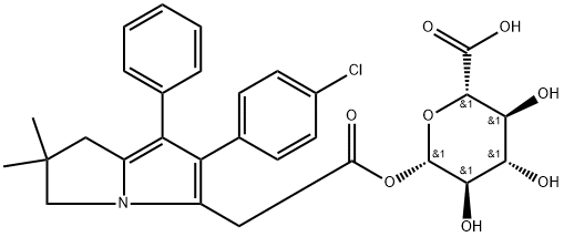 Licofelone Acyl--D-glucuronide 化学構造式