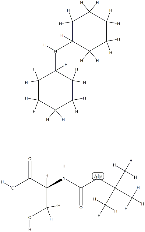 BOC-SER-OH DCHA, 10342-06-0, 结构式