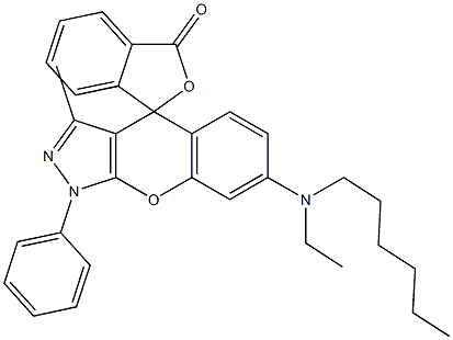 103445-01-8 7-(Ethylhexylamino)-3-methyl-1-phenylspiro[[1]benzopyrano[2,3-c]pyrazole-4(1H),1'(3'H)-isobenzofuran]-3'-one