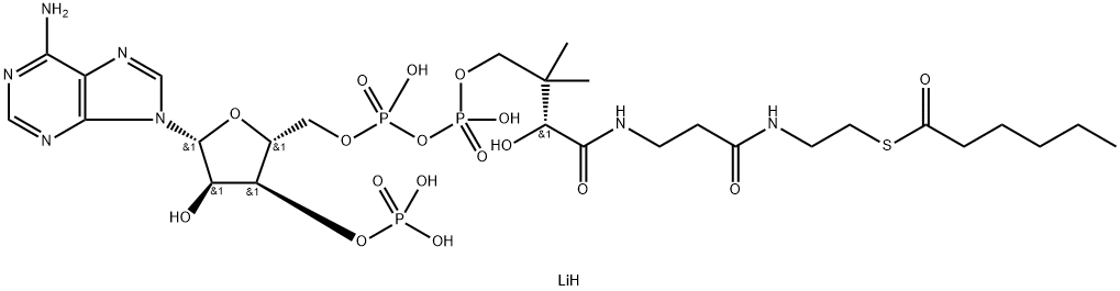 HEXANOYL COENZYME A TRILITHIUM SALT Structure