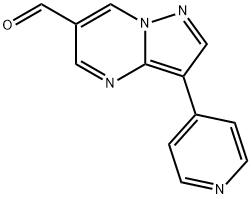 3-Pyridin-4-yl-pyrazolo[1,5-a]pyrimidine-6-carbaldehyde, 1035818-93-9, 结构式