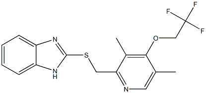 2-[[( 3,5-DIMETHYL-4-( 2,2,2-TRIFLUOROETHOXY) PYRIDINYL)METHYL]THIO] -1H-BENZIMIDAZOL