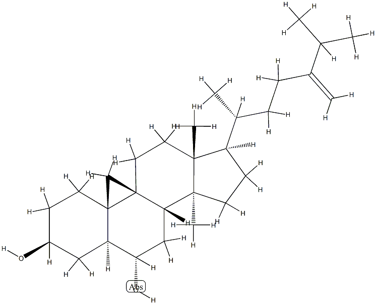 roxburghiadiol A 化学構造式