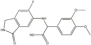 1036389-92-0 Benzeneacetic acid, α-[(6-fluoro-2,3-dihydro-3-oxo-1H-isoindol-5-yl)aMino]-3,4-diMethoxy-