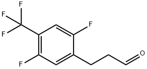 Benzenepropanal, 2,5-difluoro-4-(trifluoroMethyl)- (or 3-(2,5-Difluoro-4-trifluoroMethylphenyl)propionaldehyde ) Structure