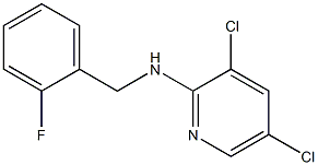 3,5-dichloro-N-[(2-fluorophenyl)methyl]pyridin-2-amine Structure