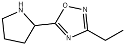 3-乙基-5-(吡咯烷-2-基)-1,2,4-噁二唑,1036529-52-8,结构式