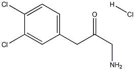 1-amino-3-(3,4-dichlorophenyl)propan-2-one hydrochloride,1036646-58-8,结构式