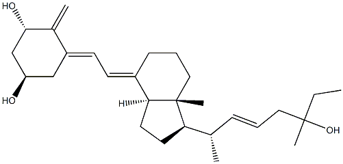 22-dehydro-1,25-dihydroxy-24-homovitamin D3 Structure