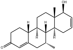 17-hydroxy-7-methyl-D-homoestra-4,16-dien-3-one Structure