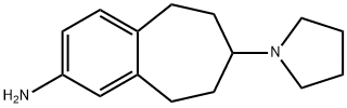 7-(pyrrolidin-1-yl)-6,7,8,9-tetrahydro-5H-benzo[7]annulen-2-amine(WXC08077) 化学構造式
