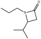 2-Azetidinone,4-(1-methylethyl)-1-propyl-(9CI) Struktur
