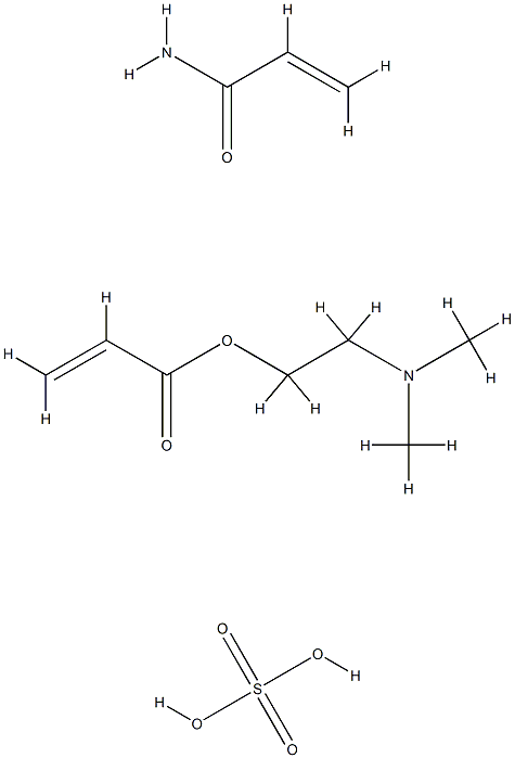 2-Propenoic acid, 2-(dimethylamino)ethyl ester, polymer with 2-propenamide, sulfate Structure