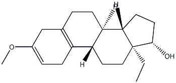 (±)-13-ethyl-3-methoxygona-2,5(10)-dien-17beta-ol Struktur