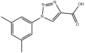 1-(3,5-dimethylphenyl)-1H-1,2,3-triazole-4-carboxylic acid Struktur