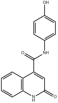 2-hydroxy-N-(4-hydroxyphenyl)quinoline-4-carboxamide Structure