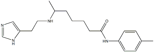 6-((2-(4-imidazolyl)ethyl)amino)heptanoic acid 4-toluidide|