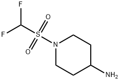 1-(difluoromethane)sulfonylpiperidin-4-amine 化学構造式