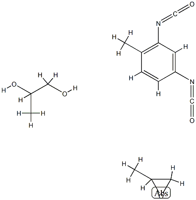 1,2-Propanediol, polymer with 2,4-diisocyanato-1-methylbenzene and methyloxirane,103837-43-0,结构式